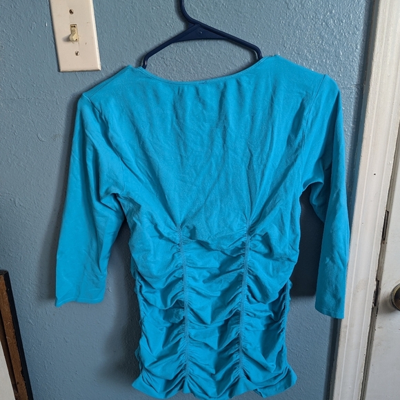 Las Tango Blue Women's Top - Picture 3 of 7